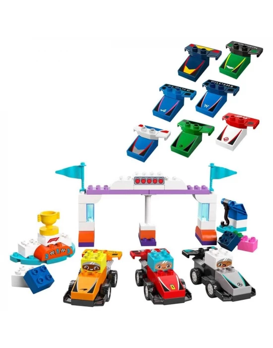 LEGO DUPLO F1 Takımı Yarış Arabaları ve Sürücüler 10445