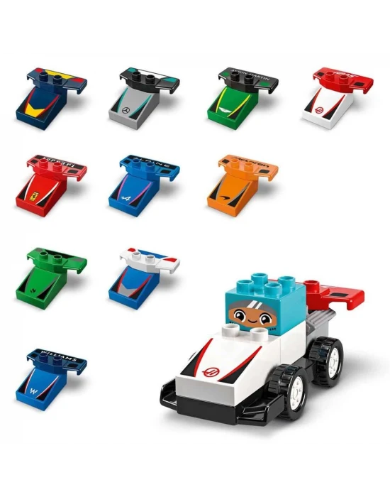 LEGO DUPLO F1 Takımı Yarış Arabaları ve Sürücüler 10445