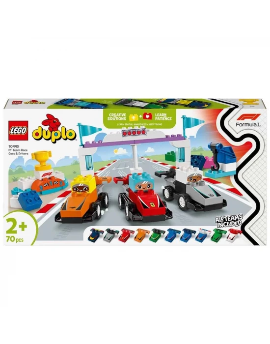 LEGO DUPLO F1 Takımı Yarış Arabaları ve Sürücüler 10445