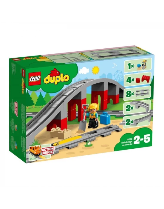 LEGO DUPLO Town Tren Köprüsü ve Rayları 10872
