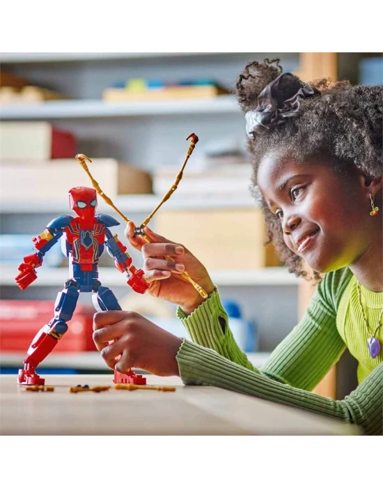 LEGO Marvel Iron Örümcek Adam Yapım Figürü 76298