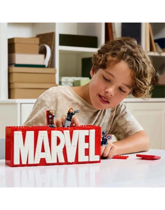 LEGO Marvel MARVEL Logosu ve Minifigürleri 76313