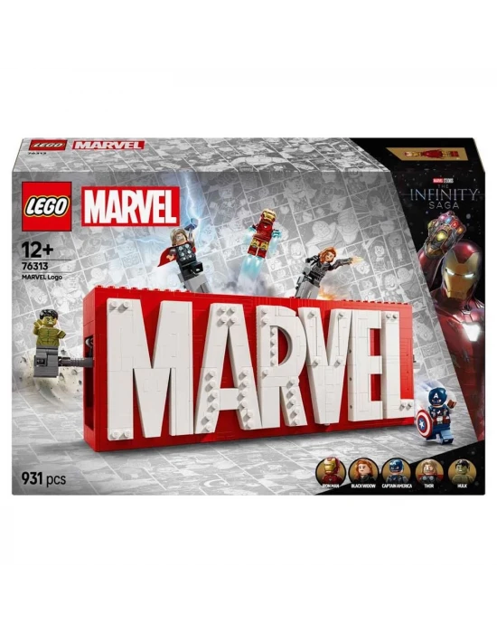 LEGO Marvel MARVEL Logosu ve Minifigürleri 76313