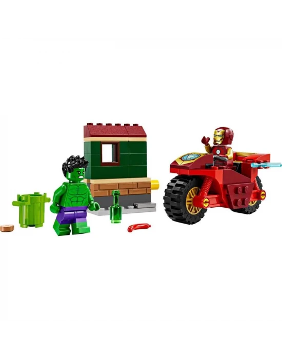 LEGO Marvel Motosikletli Iron Man ve Hulk 76287