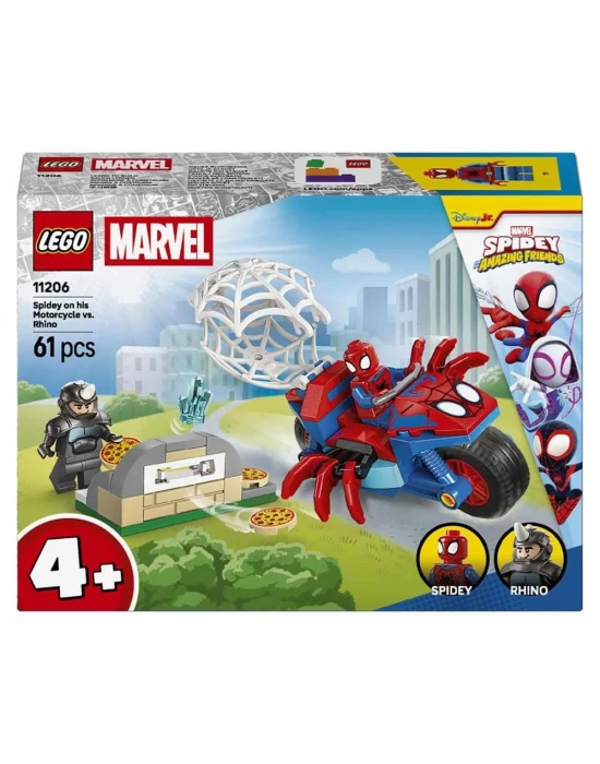 LEGO Marvel Motosikletli Spidey, Rhino’ya Karşı 11206
