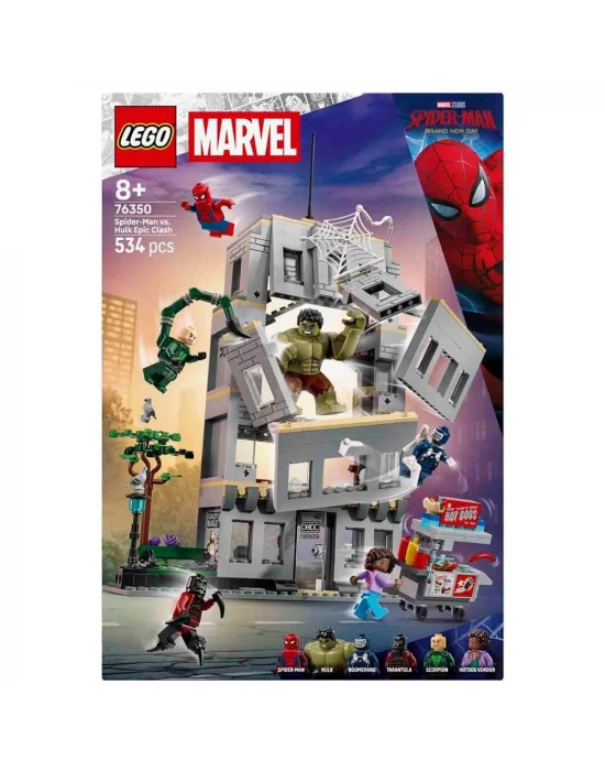 LEGO Marvel Örümcek Adam ve Hulk’ın Destansı Çarpışması 76350