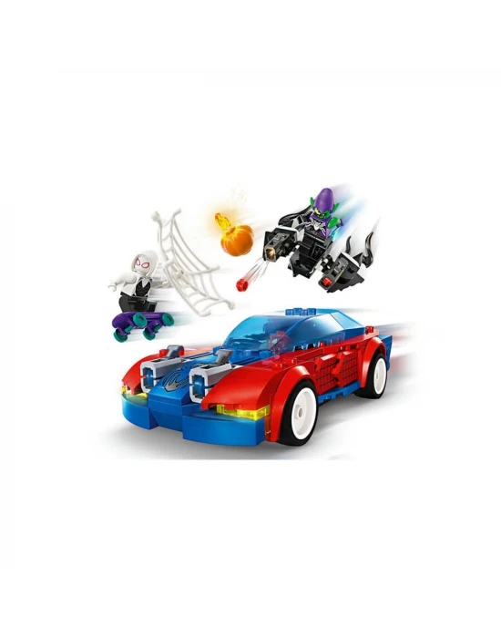 LEGO Marvel Örümcek Adam Yarış Arabası ve Venom Green Goblin 7627