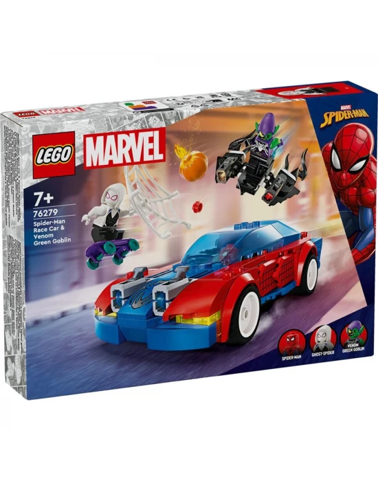 LEGO Marvel Örümcek Adam Yarış Arabası ve Venom Green Goblin 7627