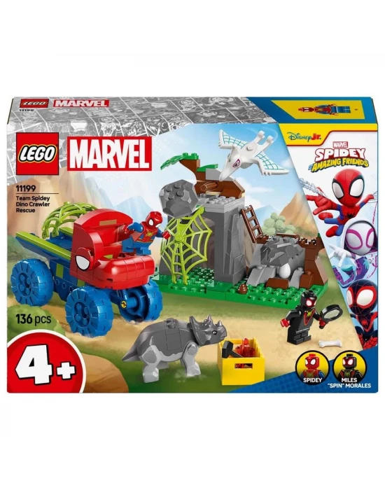 LEGO Marvel Spidey Ekibi Dinozor Kamyonlu Kurtarma 11199
