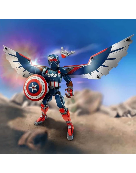 LEGO Marvel Yeni Kaptan Amerika Yapım Figürü 76296