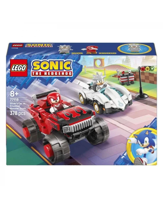 LEGO Sonic Silver’ın Arabası, Knuckles’ın Canavar Kamyonuna Karşı
