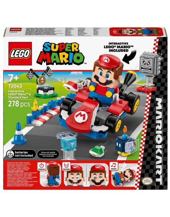 LEGO Super Mario İnteraktif LEGO Mario ve Standard Kart 72043
