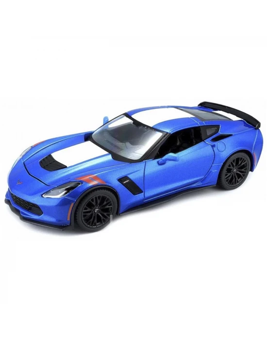 Maisto 1/24 2017 Model Corvette Grand Sport Mavi