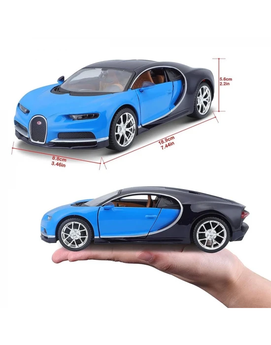 Maisto 1/24 Bugatti Chiron - Mavi