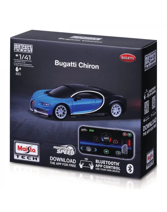 Maisto 1:41 APP Control Kumandalı Metal Araba - Bugatti Chiron 20