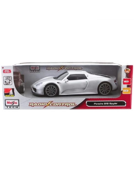 Maisto Tech Porsche 918 Spyder Uzaktan Kumandalı Araba 1:14 Gri