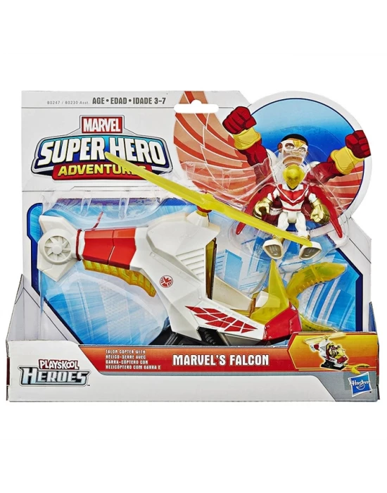 Marvel Süper Hero Adventures Falcon Talon Copter Araç Seti