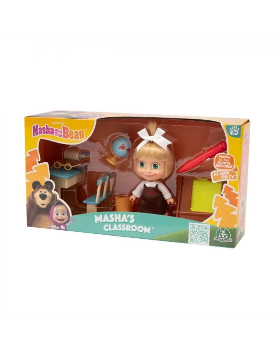 Masha ile Koca Ayı 12 cm Bebek Okul Oyun Seti MHA07