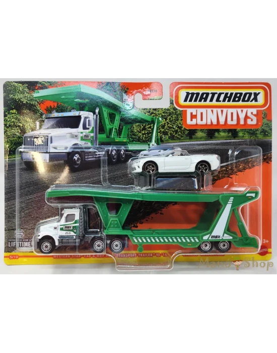Matchbox Convoys - Western Star Cab & MBX Auto Transporter Trailer 16 Chevy Camaro Convertible-HLM84