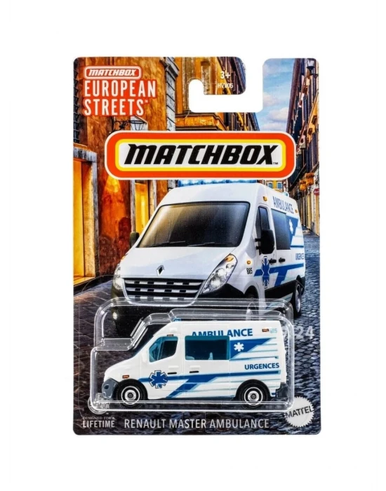 Matchbox European Streets Renault Master Ambulance - HVV43