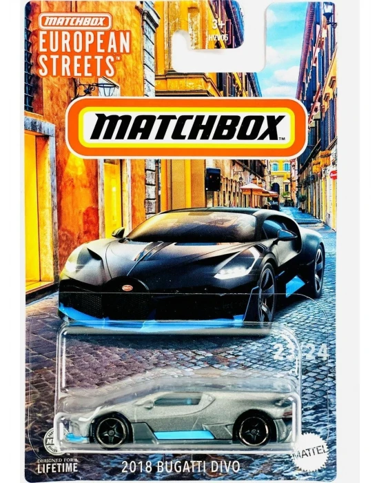 Matchbox European Streets 2018 Bugatti Divo - HVV44