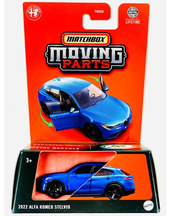 Matchbox Moving Parts 1:64 2022 Alfa Romeo Stelvio - JBW76