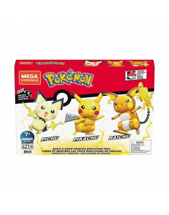 Mega Pokemon Pikachu Dönüşüm Üçlüsü