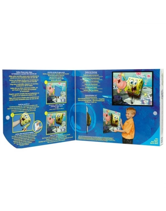 Mega Puzzle 110 Parça 3 Boyutlu Puzzle Breakthrough Sponge Bob 1