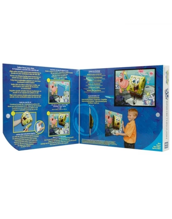 Mega Puzzle 110 Parça 3 Boyutlu Puzzle Breakthrough Sponge Bob 1