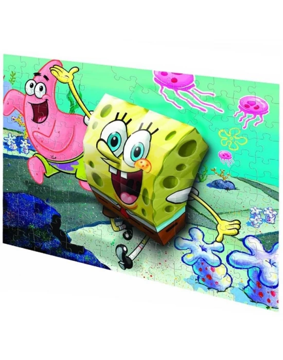 Mega Puzzle 110 Parça 3 Boyutlu Puzzle Breakthrough Sponge Bob 2