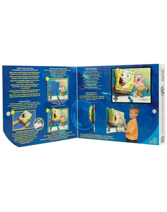 Mega Puzzle 110 Parça 3 Boyutlu Puzzle Breakthrough Sponge Bob 2