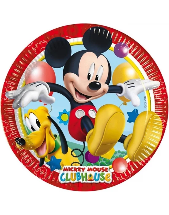 Mickey Mouse Kağıt Tabak 8’li