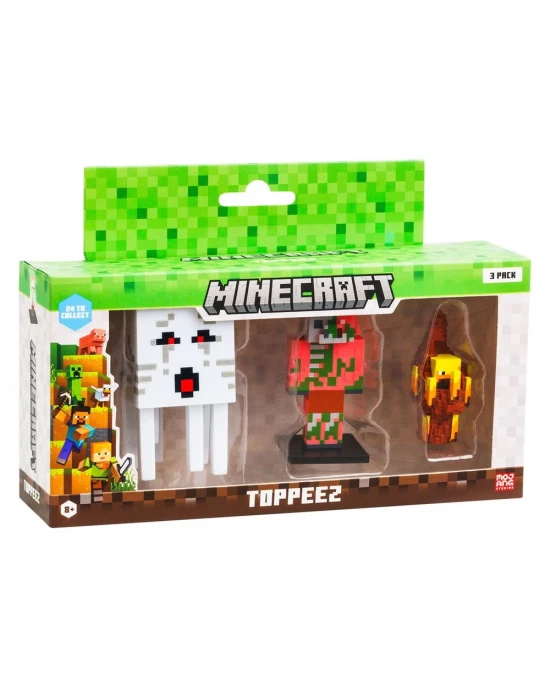 Minecraft 3D Figür Toppeez 3iü Set Model 1