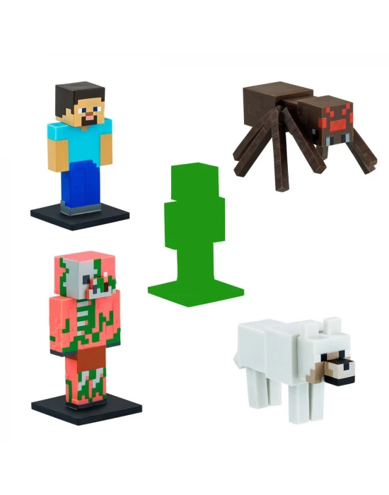 Minecraft 3D Figür Toppeez 5li Set MC2040 Model 2
