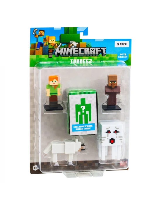 Minecraft 3D Figür Toppeez 5li Set MC2040 Model 3