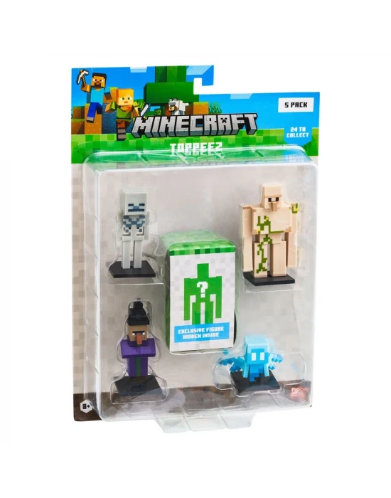Minecraft 3D Figür Toppeez 5li Set MC2040 Model 4
