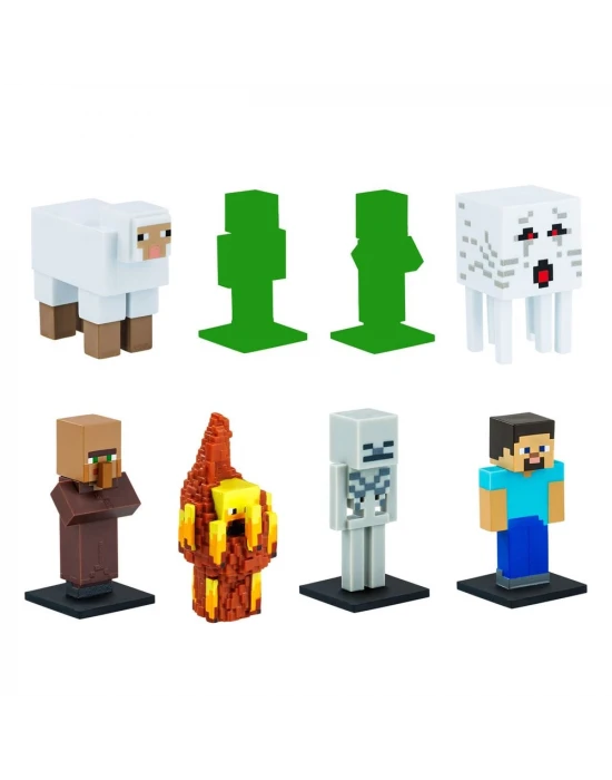 Minecraft 3D Figür Toppeez 8li Delüks Set MC2070 Model 1
