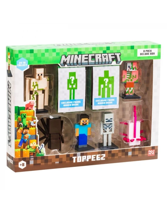 Minecraft 3D Figür Toppeez 8li Delüks Set MC2070 Model 2