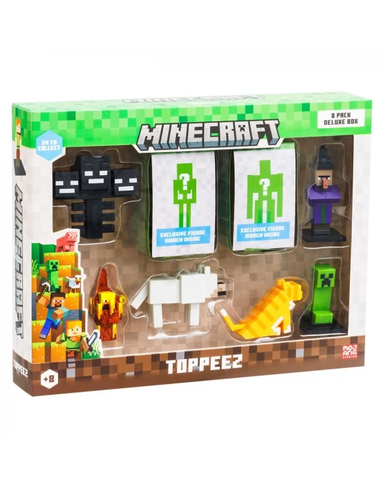 Minecraft 3D Figür Toppeez 8li Delüks Set MC2070 Model 3