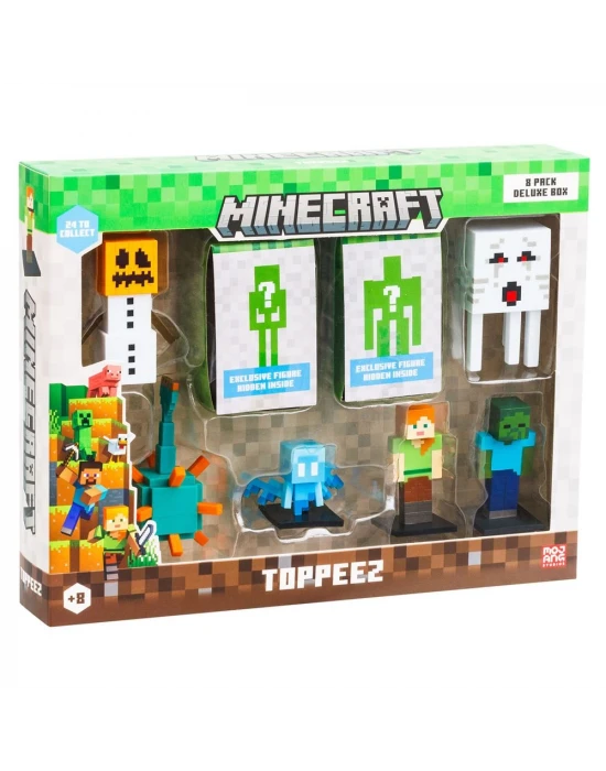 Minecraft 3D Figür Toppeez 8li Delüks Set MC2070 Model 4