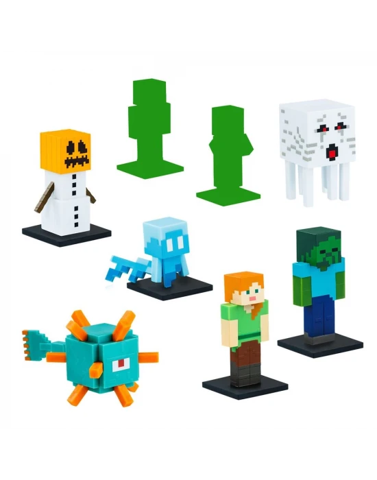 Minecraft 3D Figür Toppeez 8li Delüks Set MC2070 Model 4
