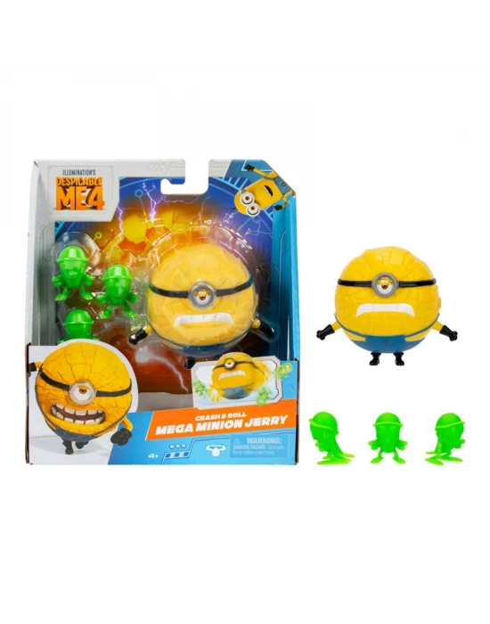 Minions Aksiyon Figürü 10 Cm 59277 Crash & Roll Mega Minion Jerry