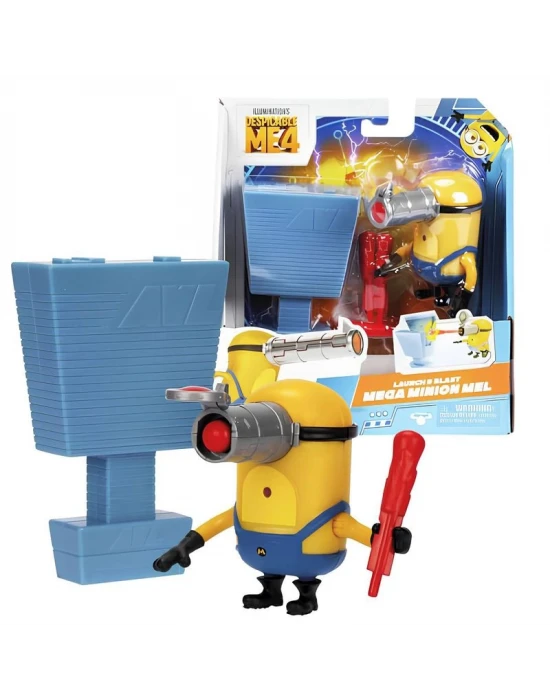 Minions Aksiyon Figürü 10 Cm 59277 Launch & Blast Mega Minion Mel