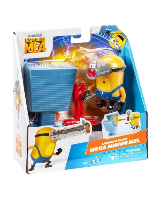 Minions Aksiyon Figürü 10 Cm 59277 Launch & Blast Mega Minion Mel
