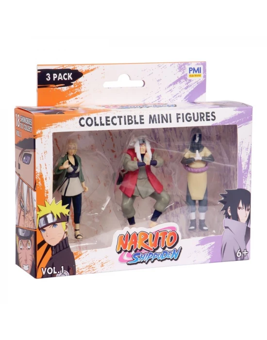 Naruto 3lü Koleksiyon Figür Seti Model 2