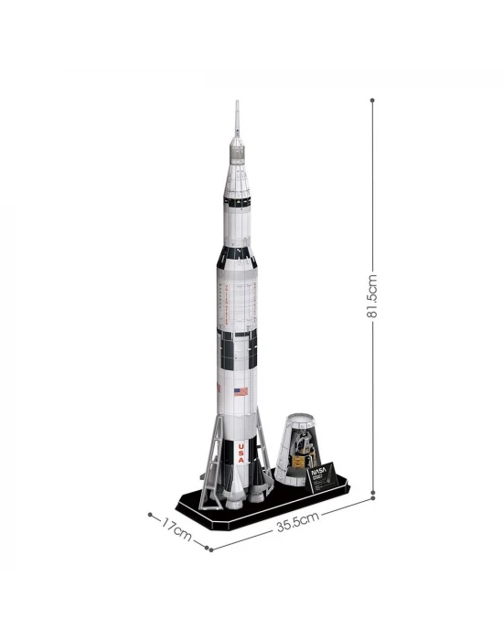 NASA - Apollo Saturn V Roket 3D Puzzle DS1059h