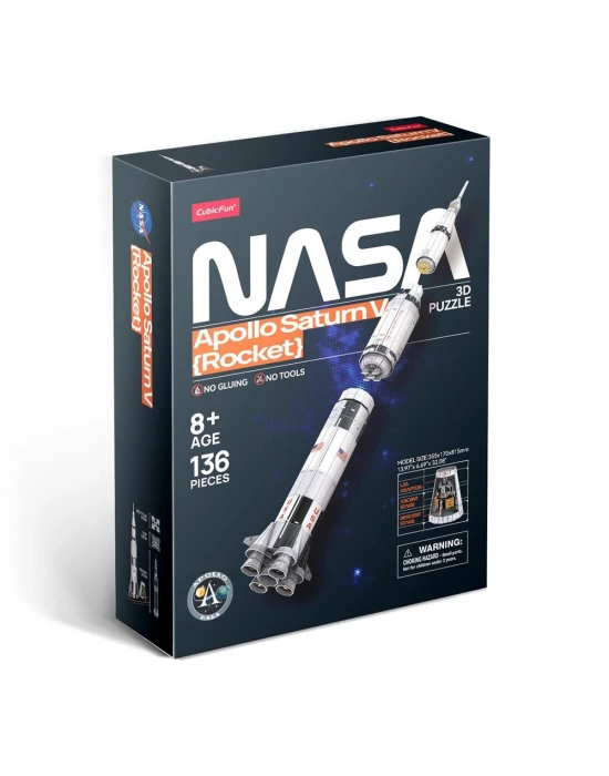 NASA - Apollo Saturn V Roket 3D Puzzle DS1059h