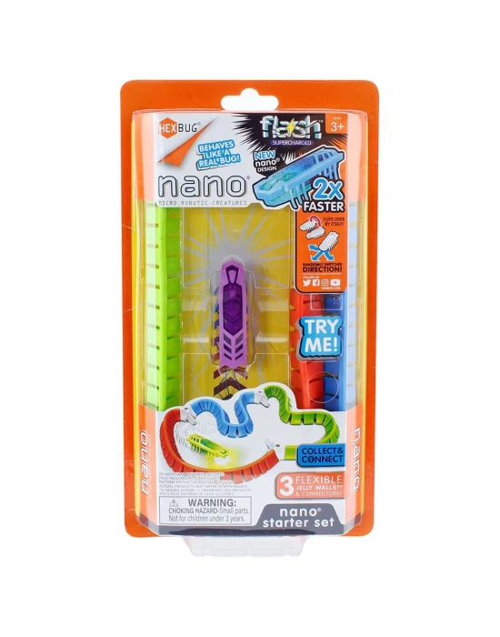 NECO TOYS Hexbug Flash Nano Başlangıç Seti Mor