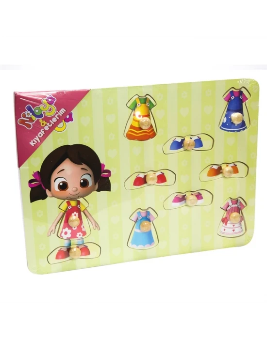 Niloya Ahşap Puzzle - Kıyafetlerim
