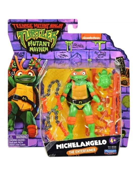 Ninja Turtles Mutant Mayhem Aksiyon Figürler Michelangelo 83283